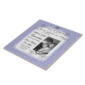 プリンセスキャリッジ水玉模様スワール写真ベビーガール タイル (側面)