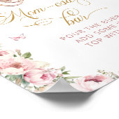 プリンセスキャリッジ赤面ピンクフローラママ – osaバー ポスター (角)