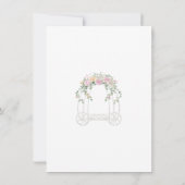 プリンセスキャリッジ赤面ベビーシャワーありがとう 招待状 (裏面)