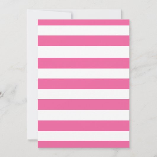 プリンセスキラフェピンクベビーシャワー招待状 招待状 (裏面)