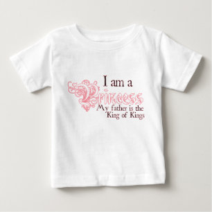 プリンセスキング・オブ・キングス長袖ベビーガールティー ベビーTシャツ