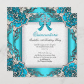 プリンセスキンセアニェラアクアティール(緑がかった色)15th誕生日2 招待状 (正面/裏面)