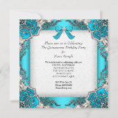 プリンセスキンセアニェラアクアティール(緑がかった色)15th誕生日2 招待状 (裏面)