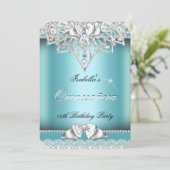 プリンセスキンセアニェラガールティール（緑がかった色）レース15thパーティー3 招待状 (スタンド正面)