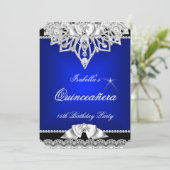 プリンセスキンセアニェラガール王室のブルー15th 招待状 (スタンド正面)