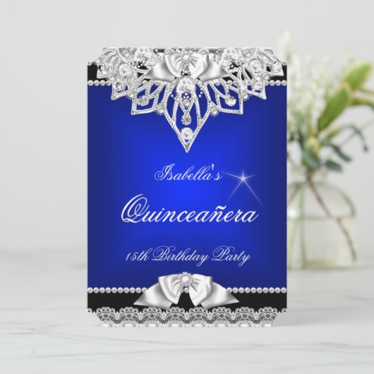 プリンセスキンセアニェラガール王室のブルー15th 招待状 (スタンド正面)