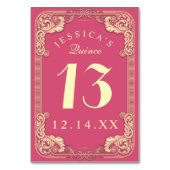 プリンセスキンセアニェラピンク テーブルナンバー (裏面)