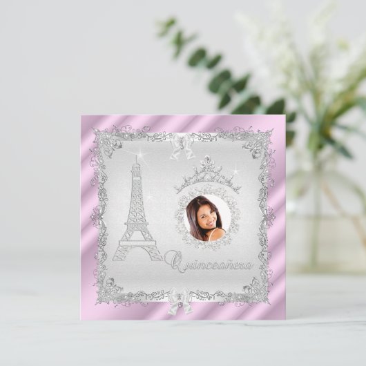 プリンセスキンセアニェラマジカルピンクシルバーフォト2 招待状 (スタンド正面)