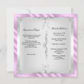 プリンセスキンセアニェラマジカルピンクシルバーフォト2 招待状 (裏面)