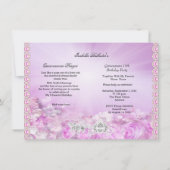 プリンセスキンセアニェラマジカルピンクパープルシルバー3 招待状 (裏面)