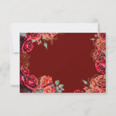 プリンセスキンセアニェラレッドローゼス誕生日 出欠カード (裏面)