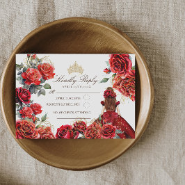 プリンセスキンセアニェラレッドローゼス誕生日 出欠カード