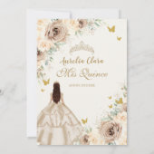 プリンセスキンセアニラシャンパーニュフローラバラドレス 招待状 (裏面)