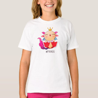 プリンセスギフト|私のプリンセスのかわいいロイヤルデザイン Tシャツ