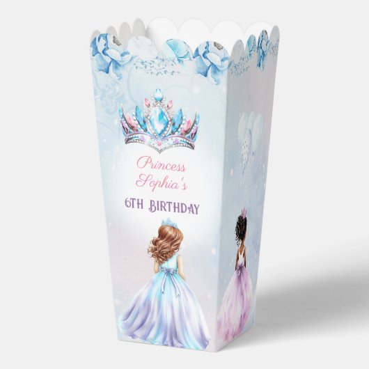 プリンセスクラウンウィンターフローラ誕生日ポップコーン フェイバーボックス (裏面)