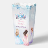 プリンセスクラウンウィンターフローラ誕生日ポップコーン フェイバーボックス (正面)