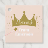 プリンセスクラウンガールズバースデーパーティーありがとう フェイバータグ (正面)