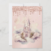 プリンセスクラウンキャッスルバラ金ゴールドドリプスキンセアニラ 招待状 (裏面)