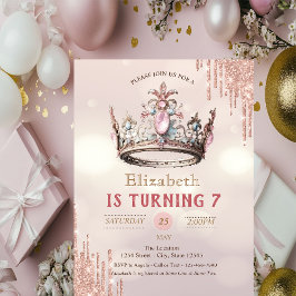プリンセスクラウングリッタードリップス《写真》ぼけ味誕生日 招待状