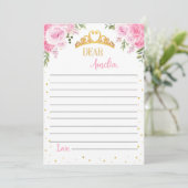 プリンセスクラウンタイムカプセルノートメッセージカード サンキューカード (スタンド正面)