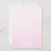 プリンセスクラウンダイアモンズパールベビーガールシャワー 招待状 (裏面)