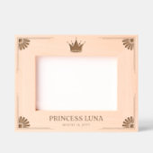 プリンセスクラウンデイジーコーナーズドーターズネーム レーザー彫刻フレーム (正面)