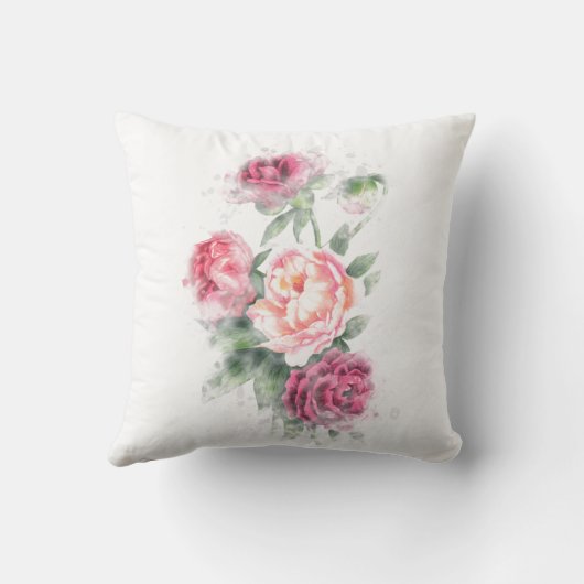 プリンセスクラウンバラパーソナライズされたベビー枕 クッション (裏面)