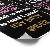 プリンセスクラウンバースデーパーティーの黒板サイン ポスター (角)