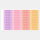 プリンセスクラウンパープルピンクピーチイエロー ラベル (シート)