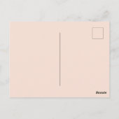 プリンセスクラウンピンクの誕生日パーティーの招待 ポストカード (裏面)