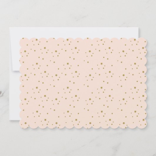 プリンセスクラウンピンクガールズバースデーパーティー 招待状 (裏面)