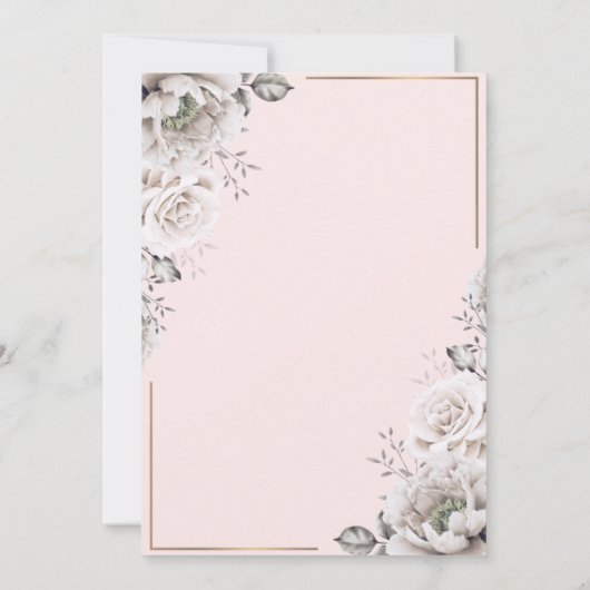 プリンセスクラウンフローラ50th誕生日パーティー 招待状 (裏面)