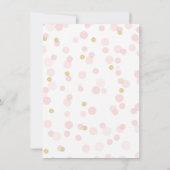 プリンセスクラウンベビーシャワーの願いベビーカード 招待状 (裏面)