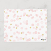 プリンセスクラウンベビーシャワーワーズオブアドバイス ポストカード (裏面)