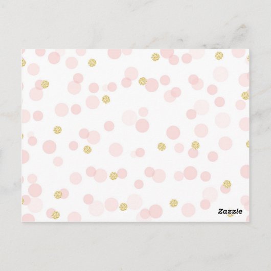 プリンセスクラウンベビーシャワーワーズオブアドバイス ポストカード (裏面)