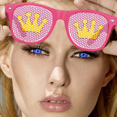 プリンセスクラウンレトロシェード/おもしろいパーティーサングラス レトロサングラス