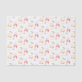 プリンセスクラウンワンドピンク小さな女の子誕生日 薄葉紙