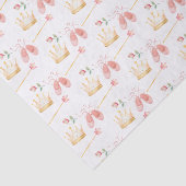 プリンセスクラウンワンドピンク小さな女の子誕生日 薄葉紙 (詳細)