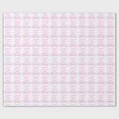 プリンセスクラウン名前をカスタムする ラッピングペーパー (フラット)