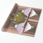 プリンセスクラウン誕生日ガール ラッピングペーパー (アンロールド)