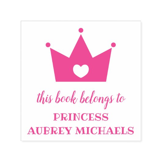 プリンセスクラウン – この本は セルフインキングスタンプ (デザイン)