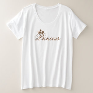 プリンセスクラウン(スタイルおよびサイズオプション) - プラスサイズTシャツ