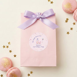 プリンセスクラウン 3歳の誕生日 ロイヤルスリー ラウンドシール