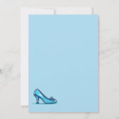 プリンセスクリスタルシューズカード誕生日の招待状 招待状 (裏面)