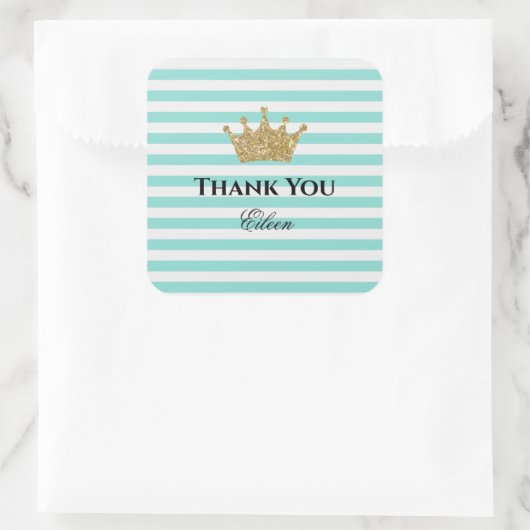 プリンセスグラムブライダルベビーブランチシャワーティーパーティー スクエアシール (バッグ)