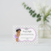 プリンセスグリッターダイヤモンドおむつラッフルチケット エンクロージャーカード (スタンド正面)