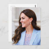 プリンセスケイト粉末ブルー様式化 ポストカード (正面/裏面)