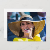 プリンセスケイト黄色様式化 ポストカード (正面/裏面)