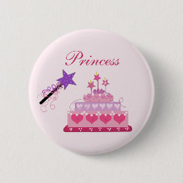 プリンセスケーキと杖 缶バッジ
