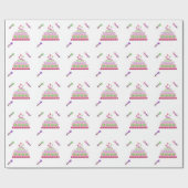 プリンセスケーキと魔法ウォンド ラッピングペーパー (フラット)